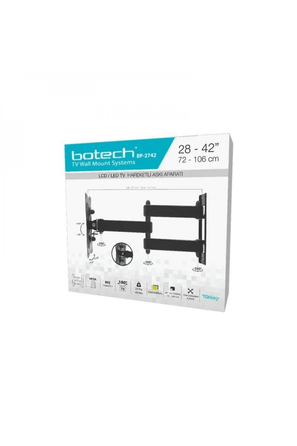 Egonex Botech Bp-2742 Hareketli Tv Askı Aparatı 72x106*12