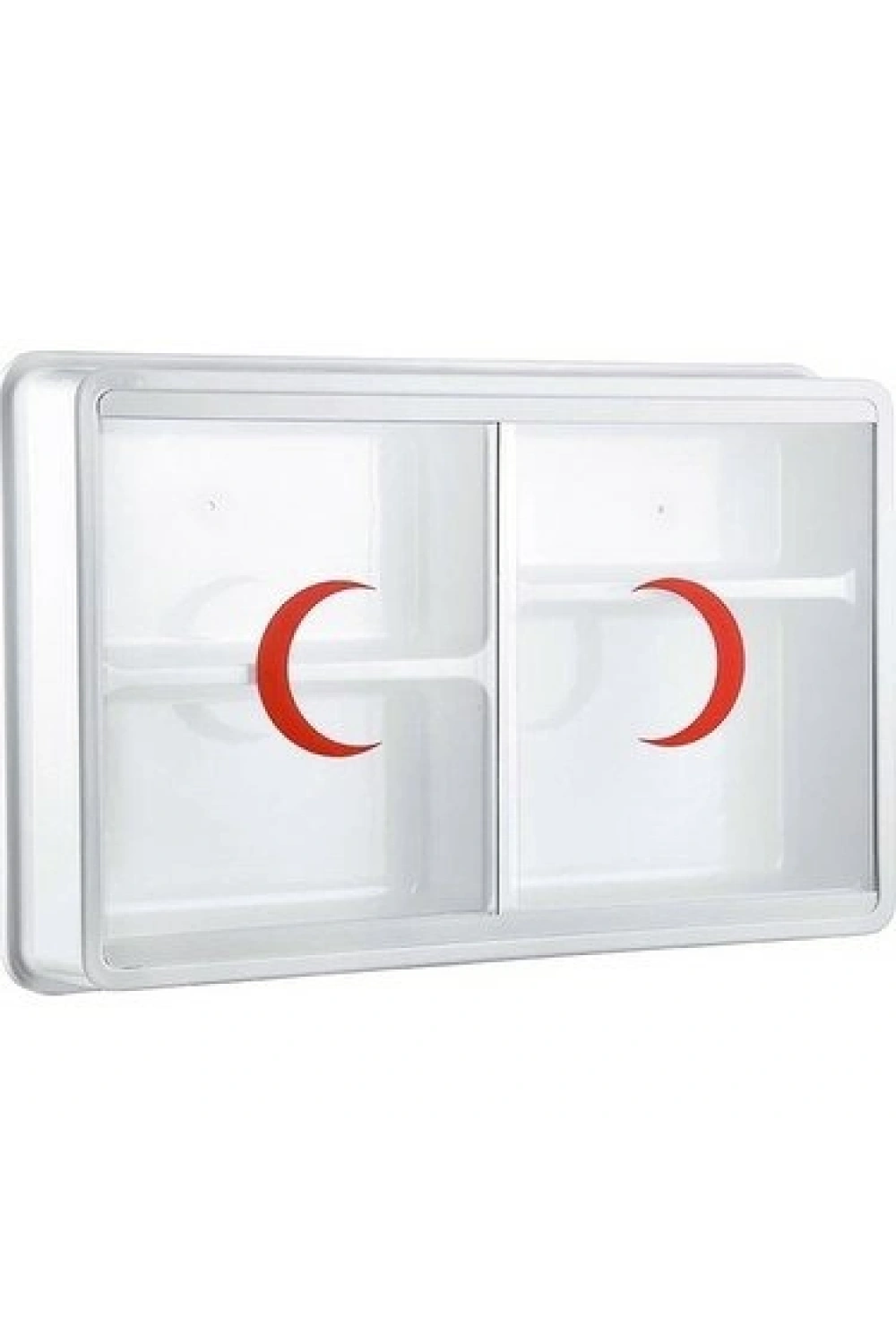 Egonex Çelik Ayna-158 ( Plastik ) ( 2 Kapaklı ) Ecza Dolabı*10