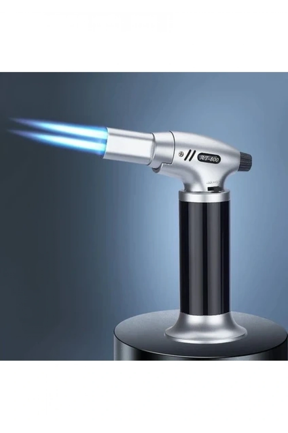Egonex Çift Torch Doldurulabilir Jet Alev Pürmüz Çakmak AT-800
