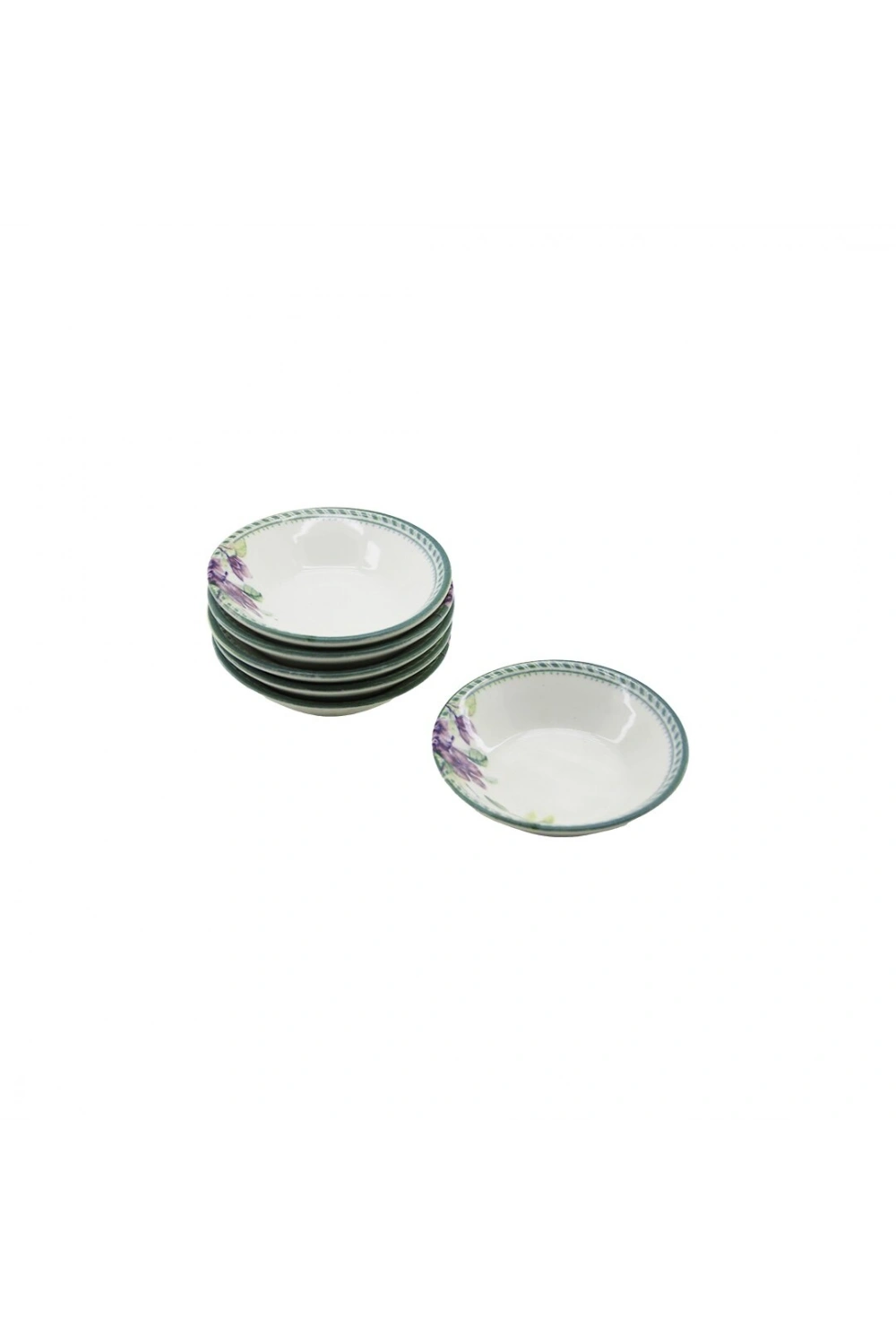 Egonex COOKER CKR-4145 ( 6PCS ) PORSELEN DESENLİ ÇAY TABAĞI*24