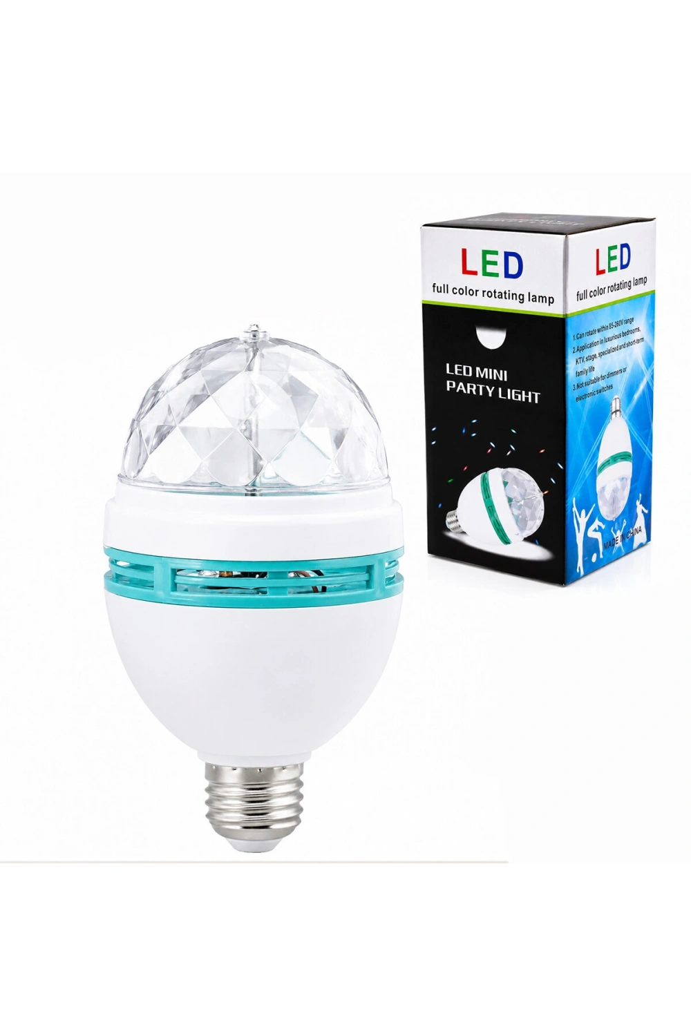 Egonex Dempower Dp-269 ( 3w ) Dönebilen ( Disko ) Renkli Led Lamba & Ampul ( Tam Renkli ) ( 170-265v )*100