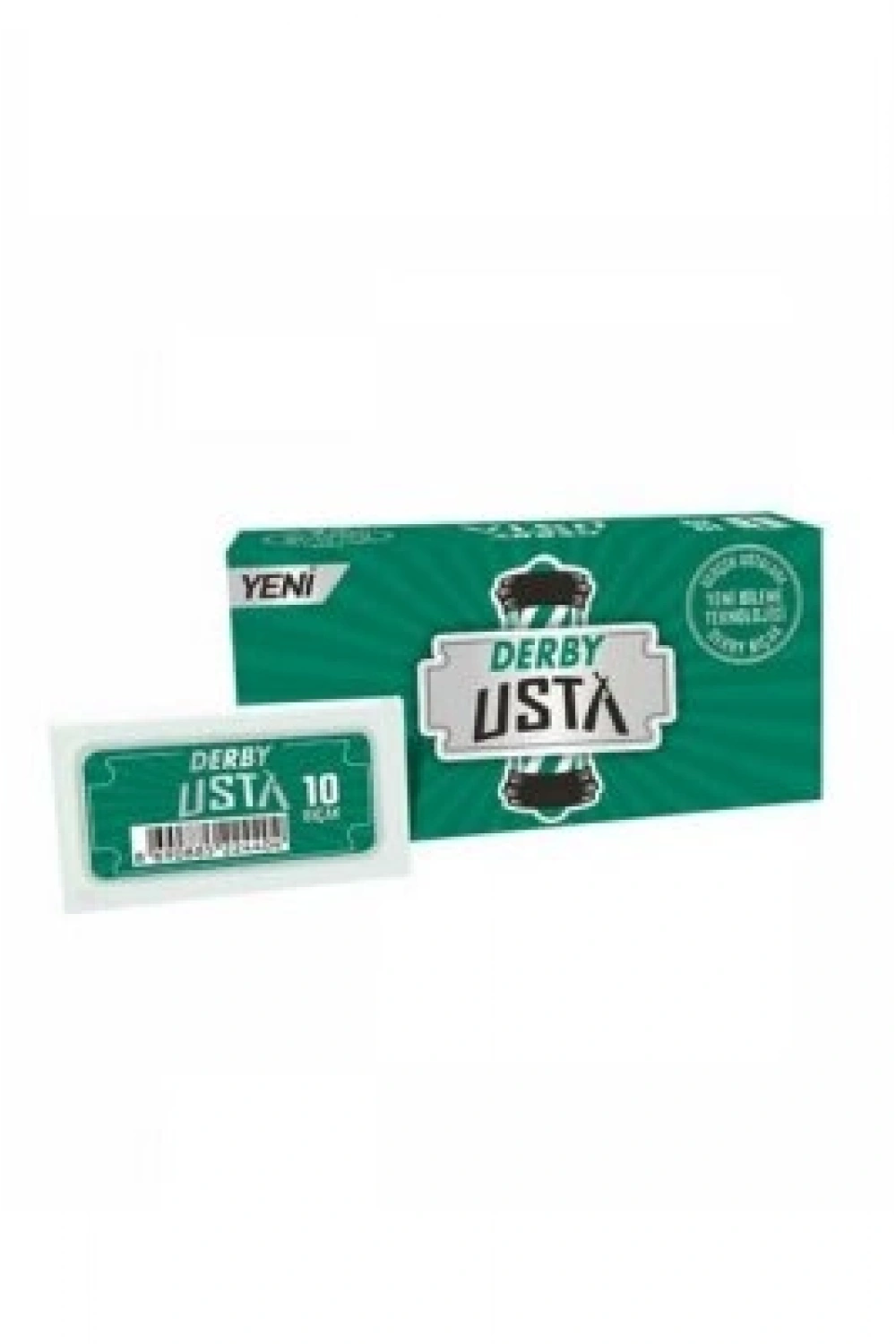 Egonex Derby Usta ( Tam ) Jilet Yeşil Kutu ( 10pcs ) X (10pcs )*1x60