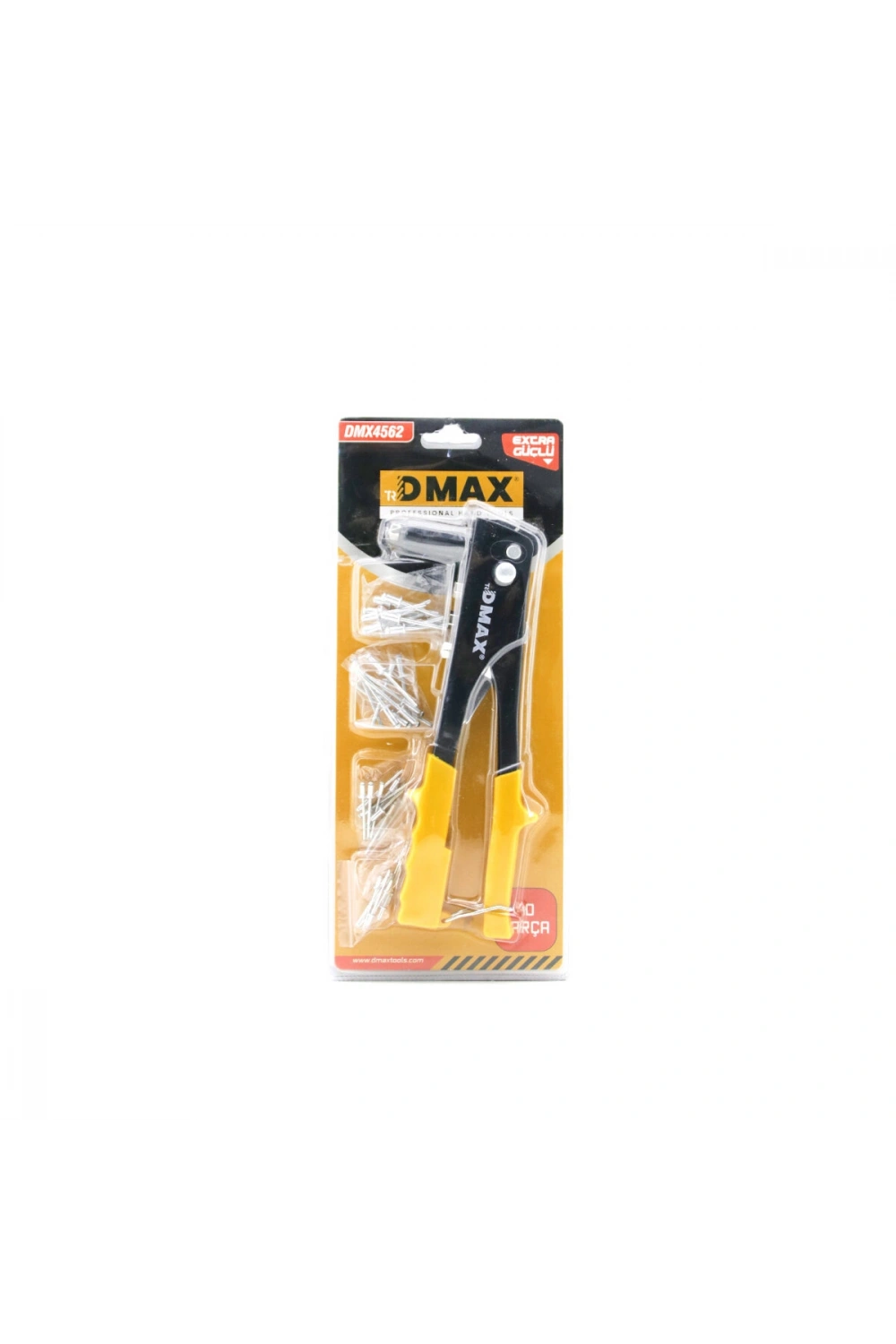 Egonex Dmax Dmx-4562 Perçin Tabanca Makine ( Seti ) = 4 Boy Uç = 2.4- 3.2 - 4 - 4.8)  + ( 4 Boy Kalınlık X 10pcs=40pcs İğne )*48