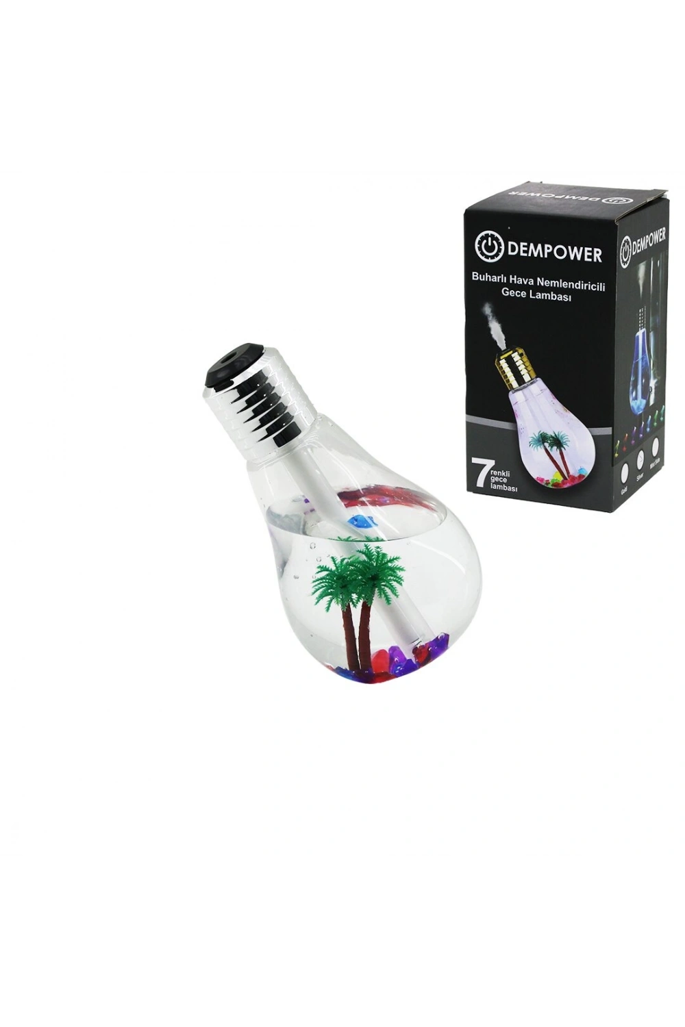 Egonex Dp-25 Dekoratif ( Nemlendiricili ) ( 7 Renk ) ( 2w ) Buharlı Gece Lambası*120