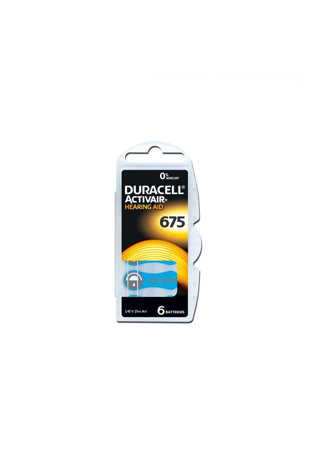 Egonex Duracell ( 675 ) ( 6pcs ) İşitme Cihaz Kulak Pili*10x10
