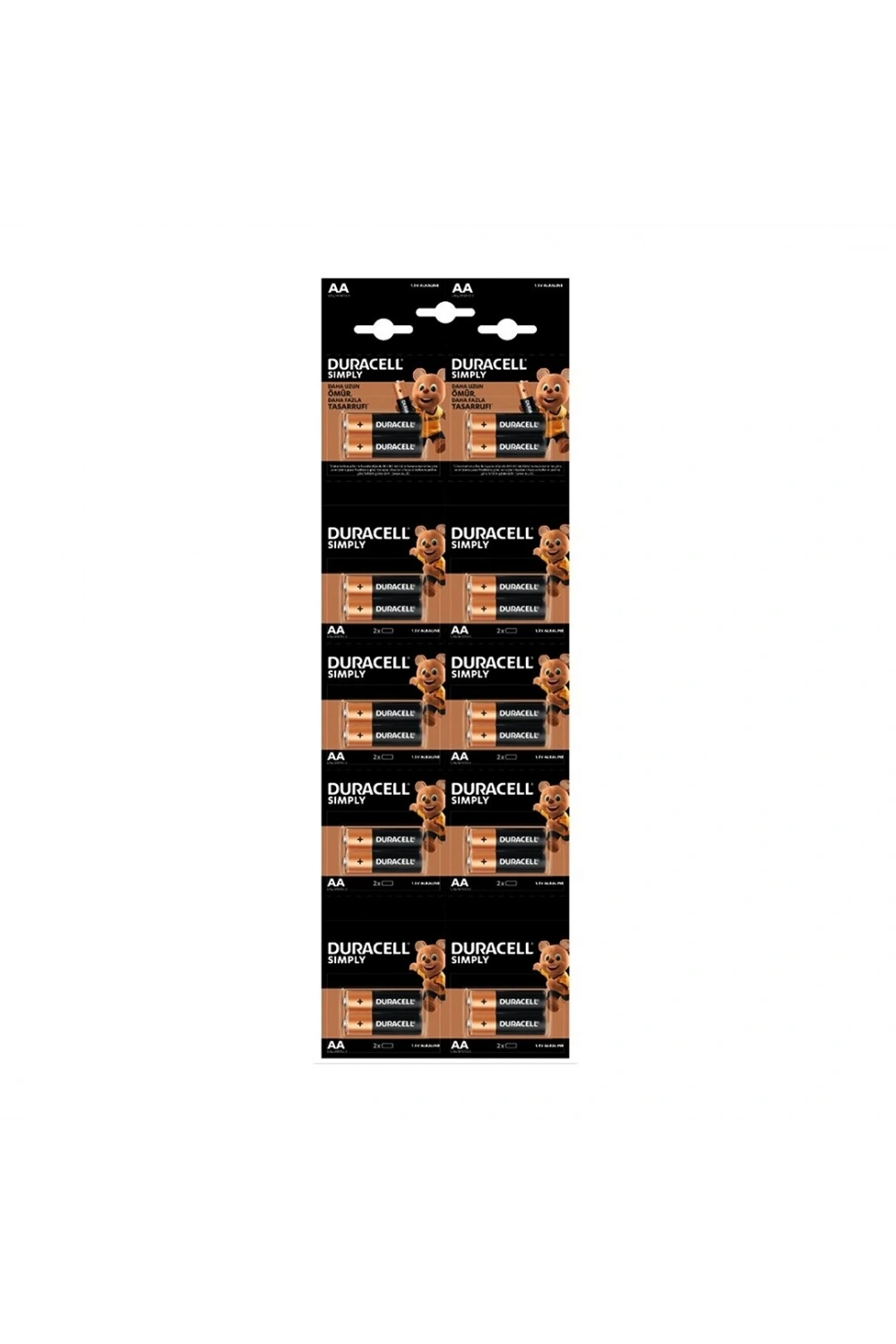 Egonex Duracell ( Aa ) Kalem Pil Alkalin ( 20pcs )*1x10