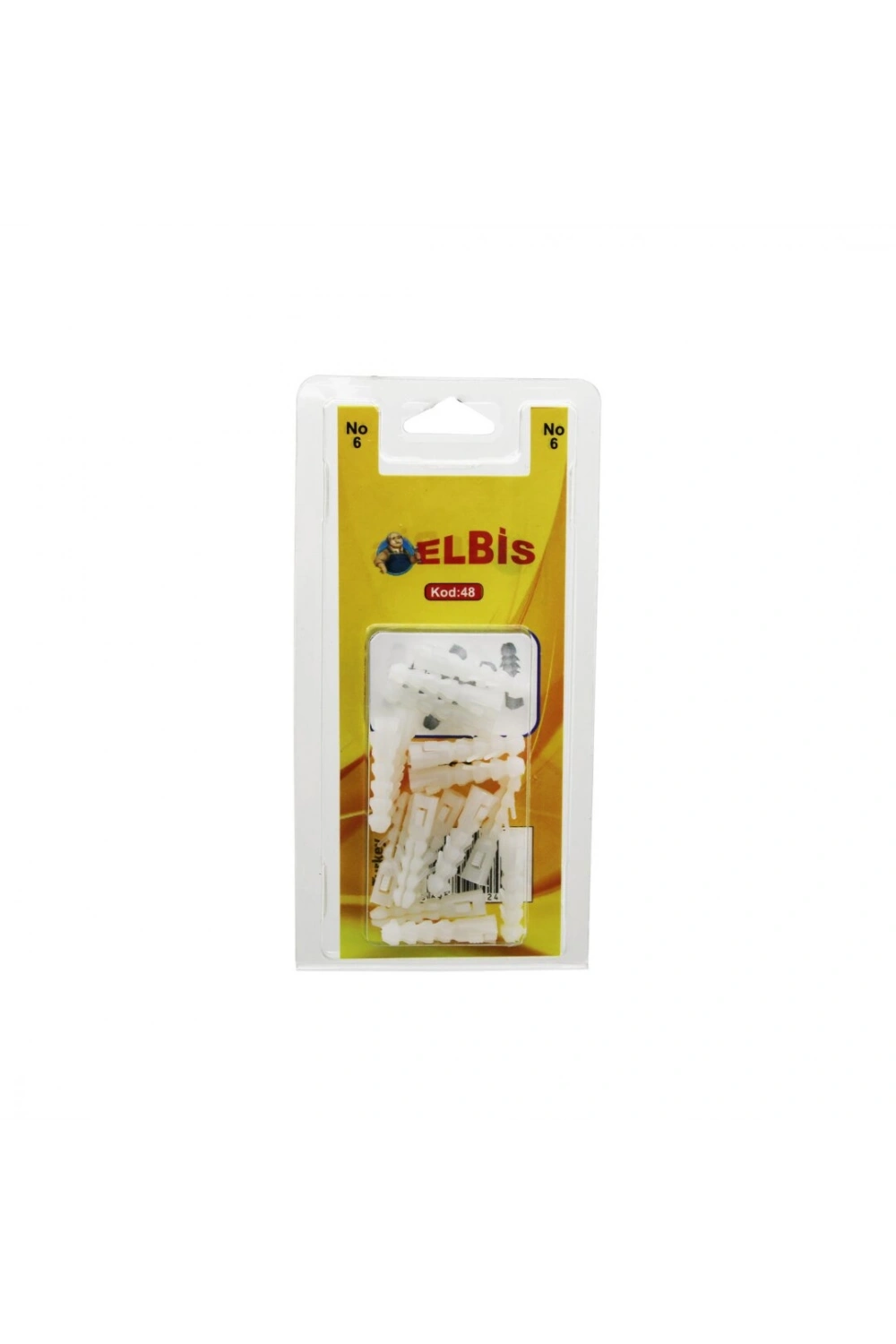 Egonex Elbis-48 ( No-6 ) Dübel Beyaz*12x24