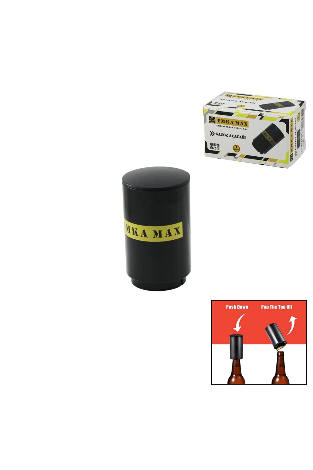 Egonex EMKA MAX-5585 PRATİK KAPAK AÇACAK ( ŞİŞE KAPAĞINA TAK = BAS-BIRAK )*240