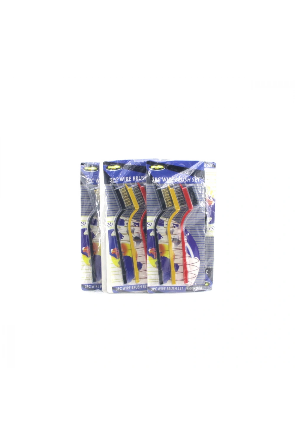 Egonex Enfa Enf-812b ( 3pcs ) Mini Tel Fırça Seti ( Renkli Saplı )*10x30
