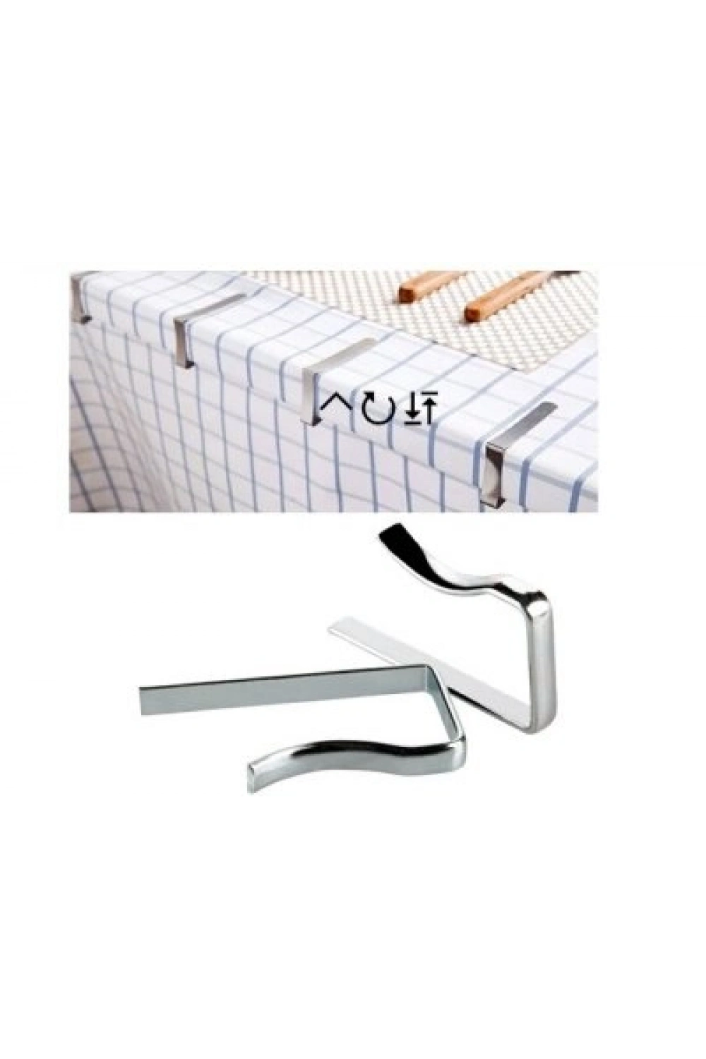 Egonex Erşen ( 4pcs ) ( Metal ) Masa Örtüsü Mandalı Kıskacı*100x10
