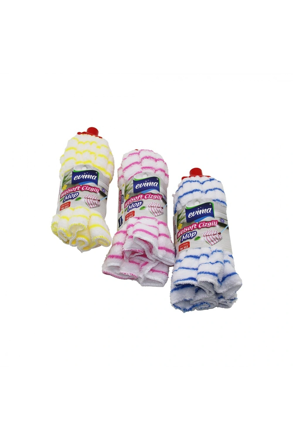 Egonex Evima Tm-662 Eko Welsoft Çizgili ( Havlu Mop )*100=k