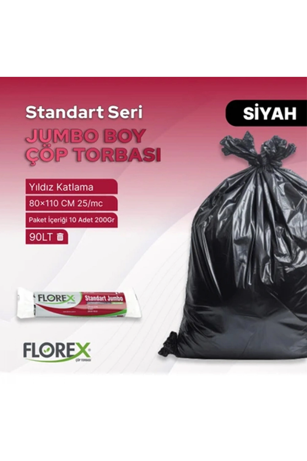 Egonex Florex-511 ( Standart Jumbo ) ( 10pcs ) 80x110cm.çöp Torbası*20=k