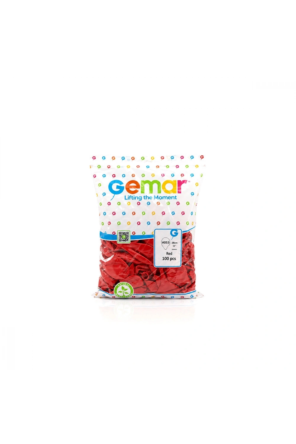 Egonex Gemar Gm-110-53 ( Metalik & Kırmızı ) Balon ( 11 & 28cm & 100pcs )*1x50