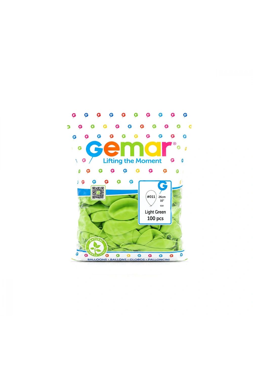 Egonex Gemar Gm-90-11 ( İç Mekan & Fıstık Yeşil ) Balon ( 10 & 26cm & 100pcs )*1x100