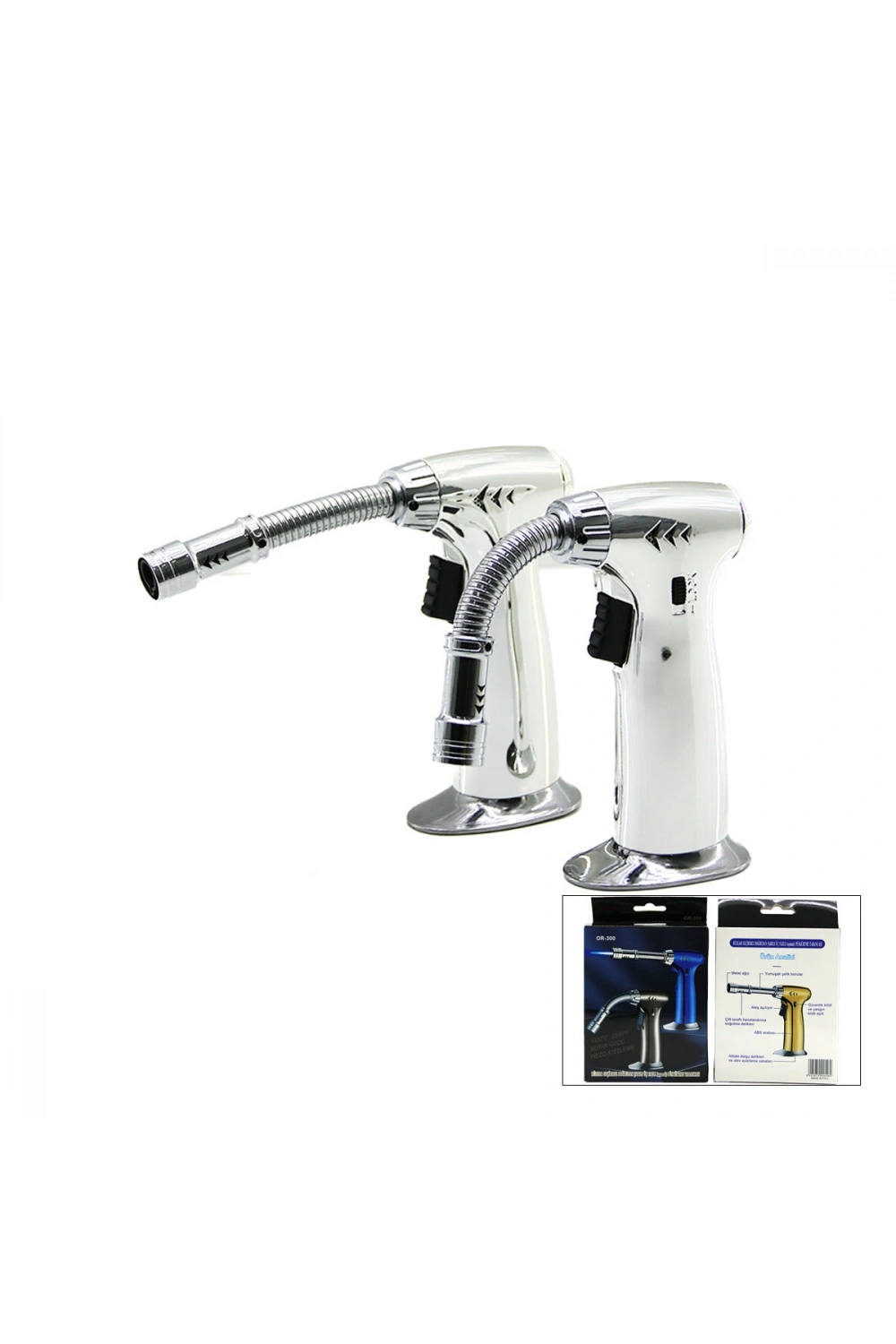 Egonex GOLD ORION OR-300 ( YAYLI ) PÜRMÜZ TORCH NARGİLE ÇAKMAK*5X20