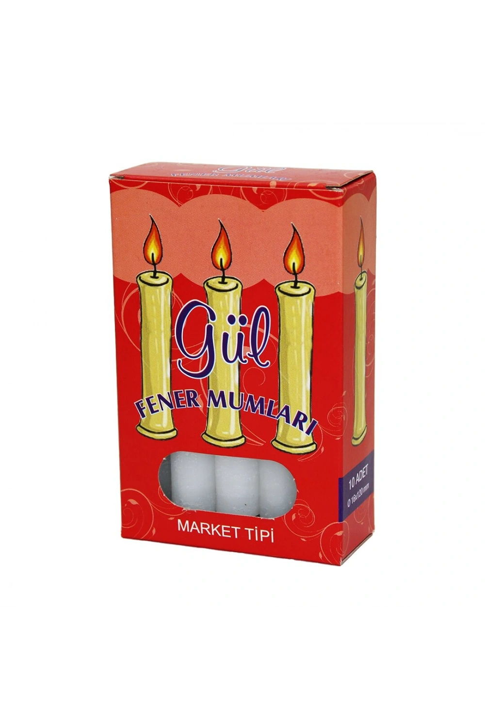 Egonex Gül Candle -320 ( 10pcs ) Market Mum*144