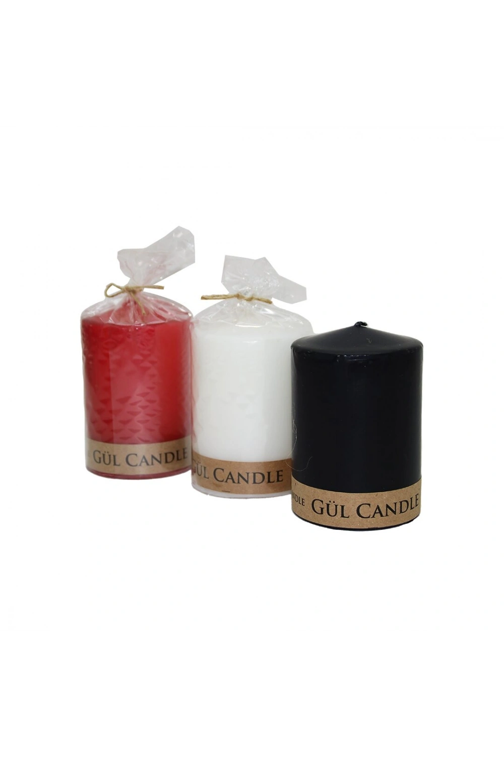 Egonex Gül Candle ( 7x10 & Orta ) ( Renkli ) Silindir Mum*20=k