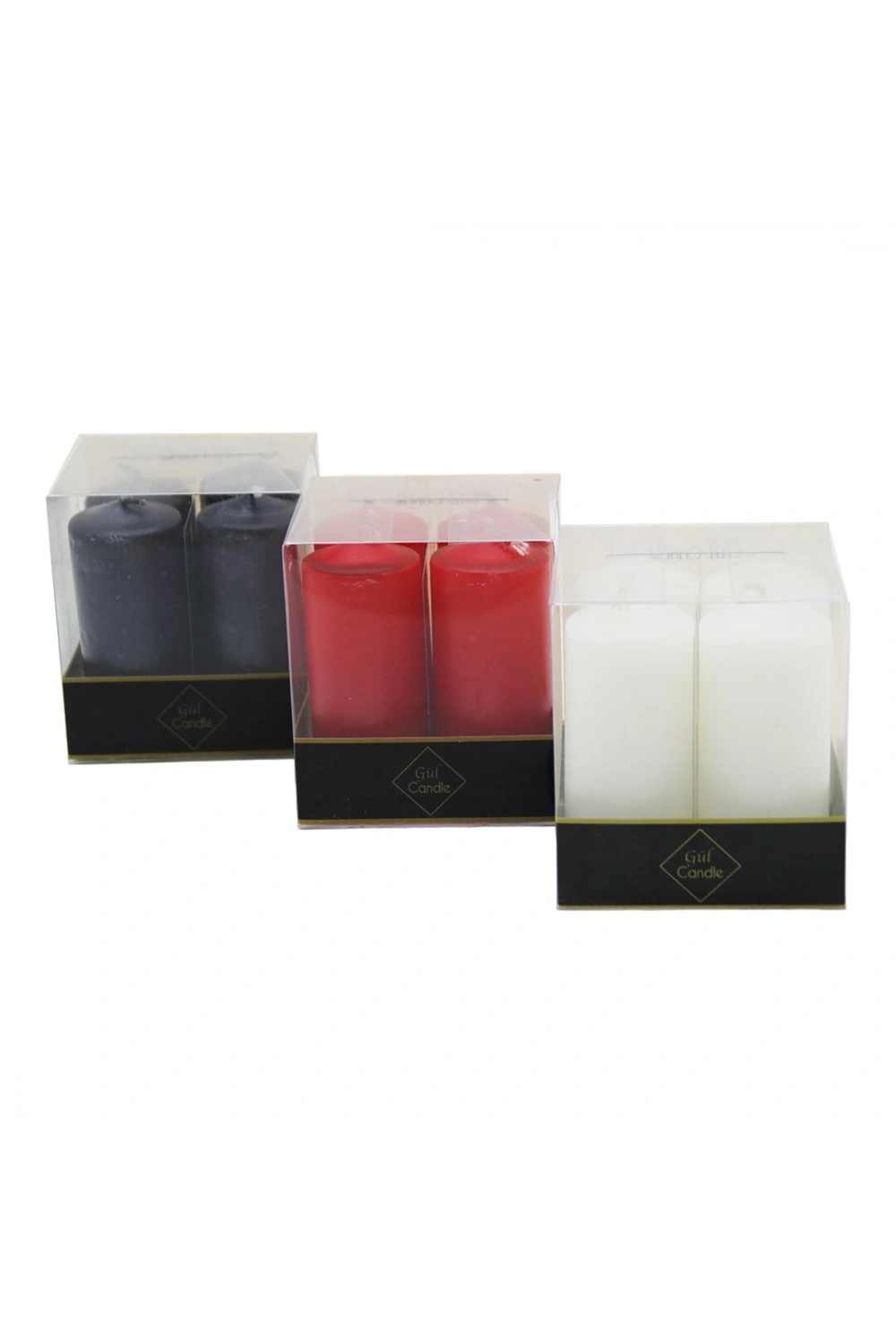 Egonex Gül Candle Gl-212 ( 4pcs ) ( Renkli ) Takoz Mum*36=k
