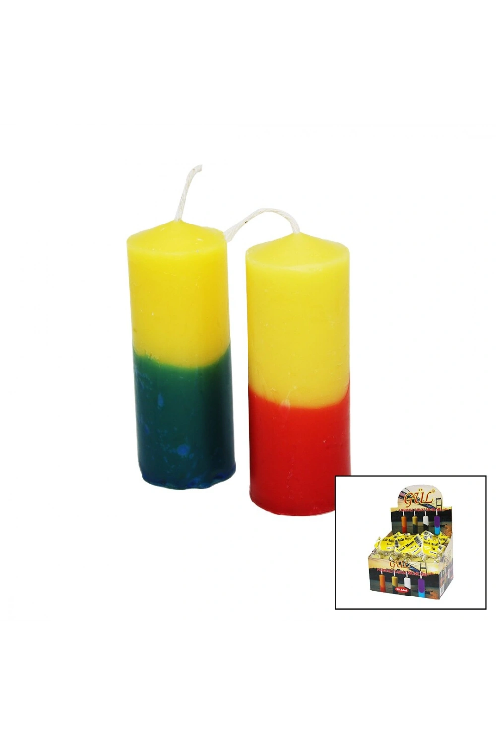Egonex Gül Candles-101 ( Taraftar Mum ) Takoz Mum*20x12