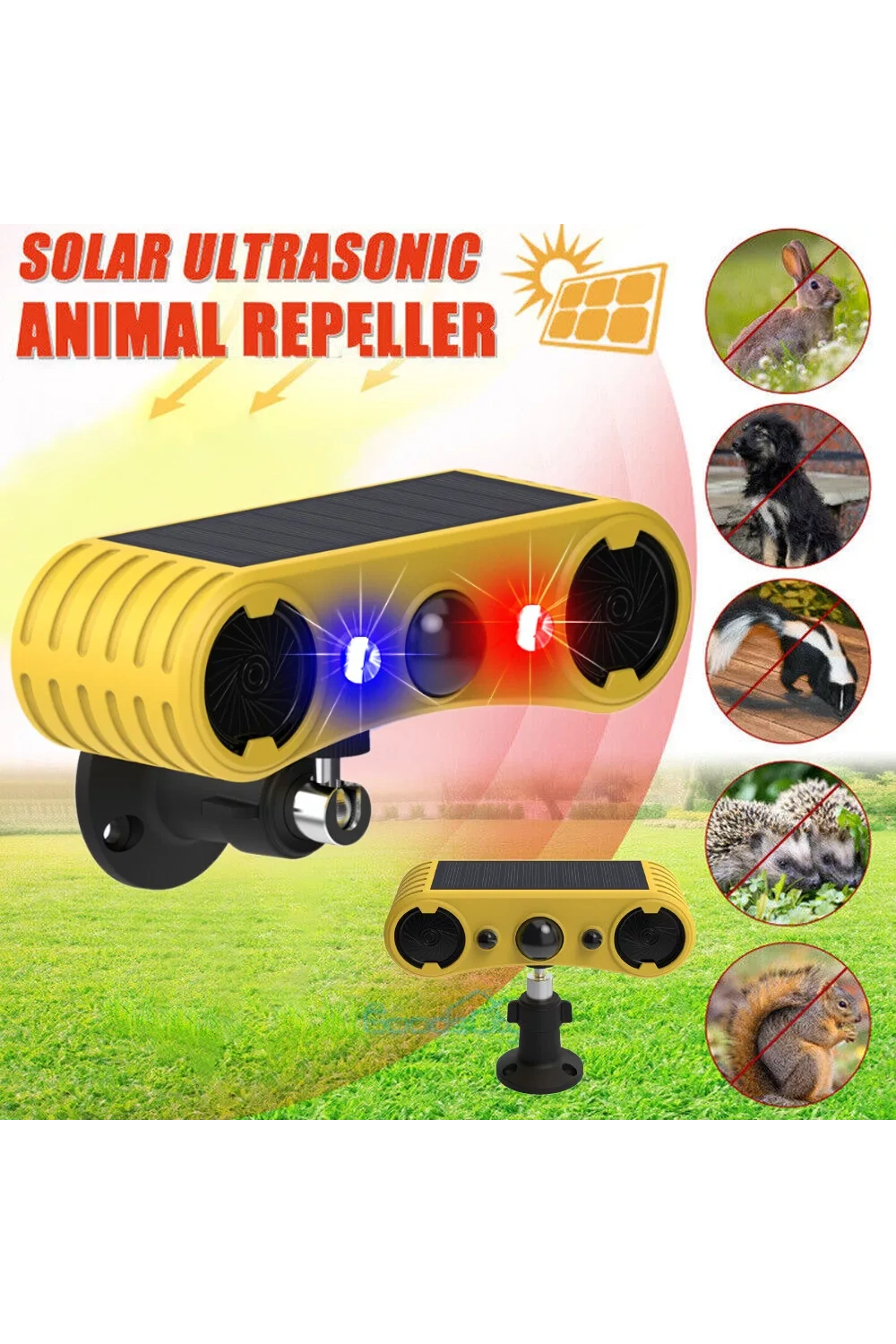 Egonex Güneş Enerjili Ultrasonik Hayvan Kovucu Eg-26950