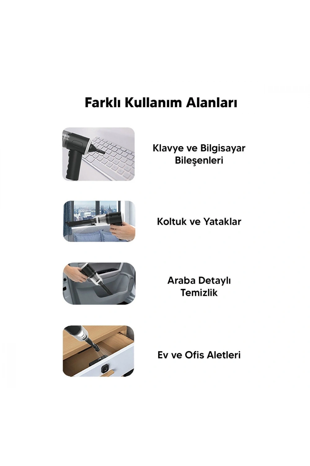 Egonex Hasuba Hs-22 ( 3in1 ) ( Çekme & Üfleme ) ( Oto-araç & Ev ) El Tipi Süpürge ( Usb Şarjlı ) ( Mini & Taşınabilir )i*80