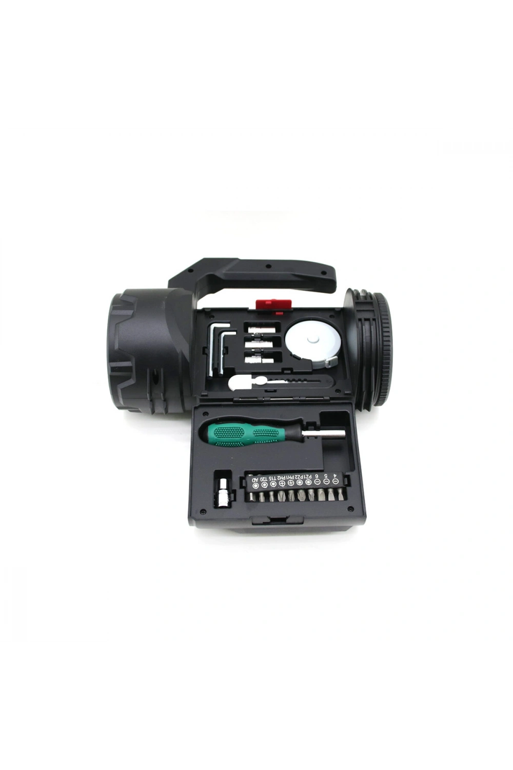 Egonex Hasuba Hs-310 ( 2in1 ) ( 19pcs = Tamir & Hırdavat Seti ) El Fener & Projektör ( Led + Cob )( Usb & Type-c & Pil Şarjlı ) *20