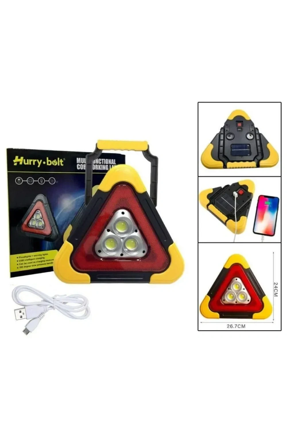 Egonex Hurry Bolt Şarjlı Cob Led Reflektör