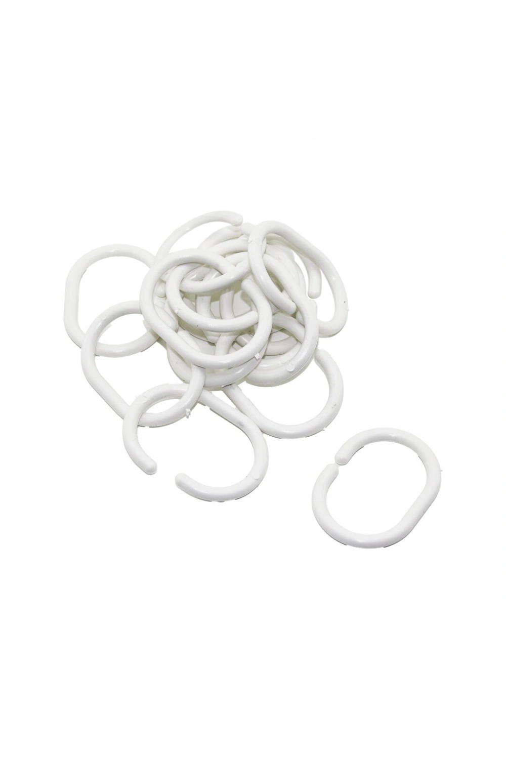 Egonex İbico ( 15 Pcs ) Banyo Perde Düğme Halkası*10x25