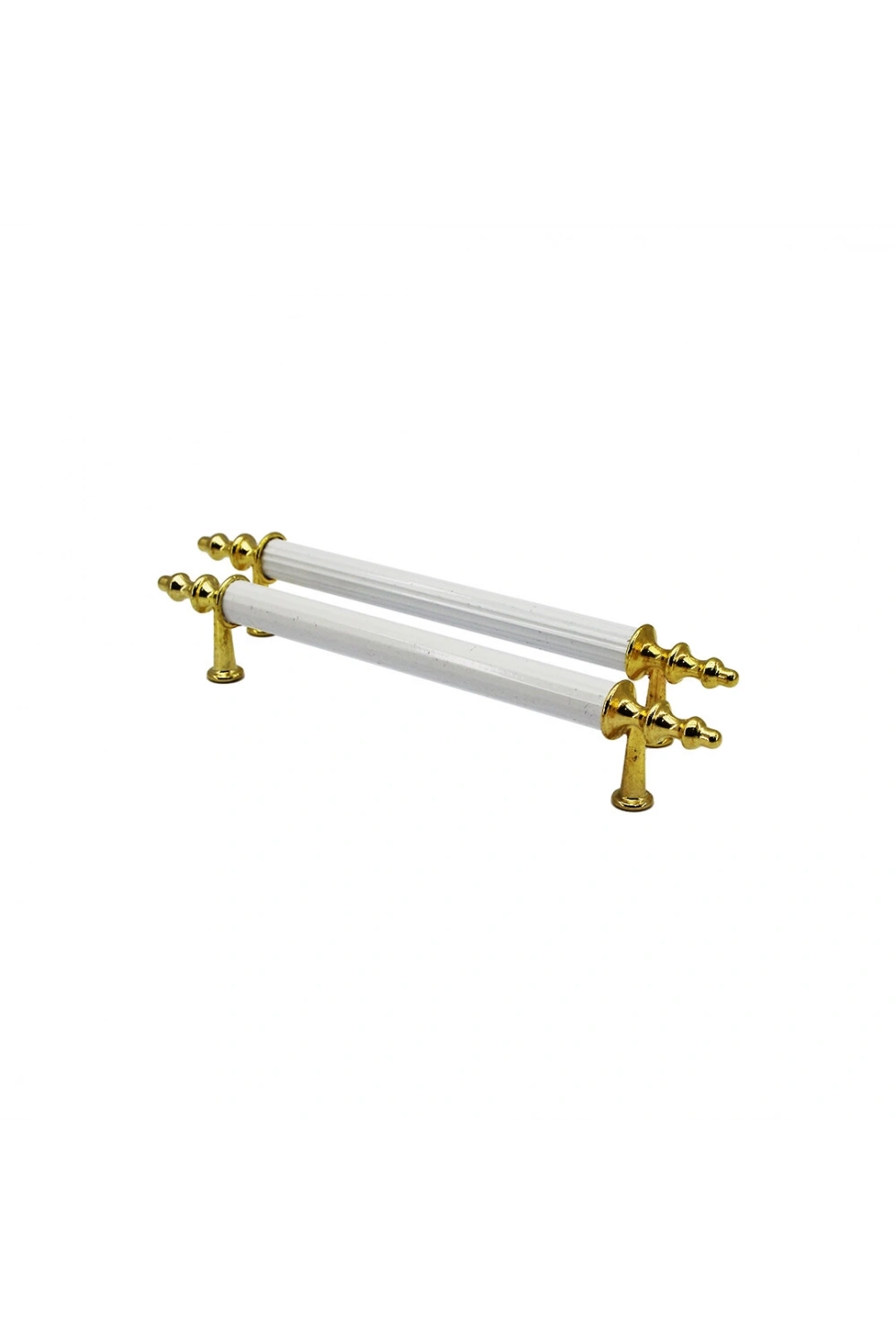 Egonex İbico-921 ( Orta & 13cm ) ( Altın & Beyaz ) Boru Kulp*10x5
