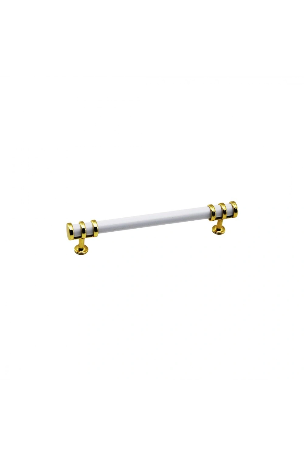 Egonex İbico-941 ( 12.8cm ) ( Yüzük Altın & Kulp Beyaz ) Boru Çekmece Kulp*10x5