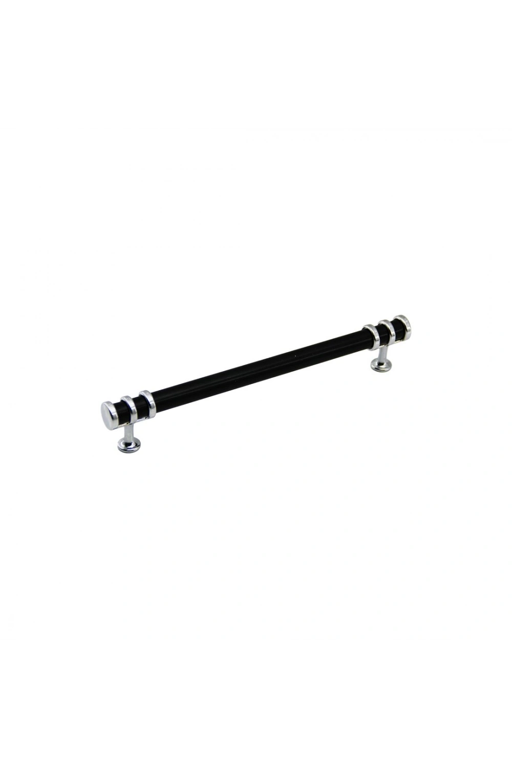 Egonex İbico-948 ( 12.8cm ) ( Yüzük Krom & Kulp Siyah ) Boru Çekmece Kulp*10x5