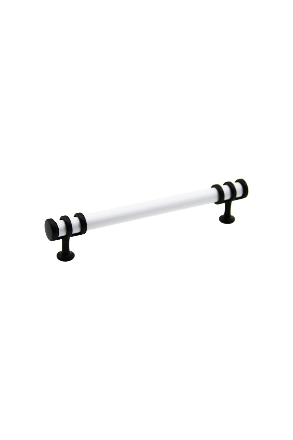Egonex İbico-950 ( 16cm ) ( Yüzük Siyah & Kulp Beyaz ) Boru Çekmece Kulp*10x5