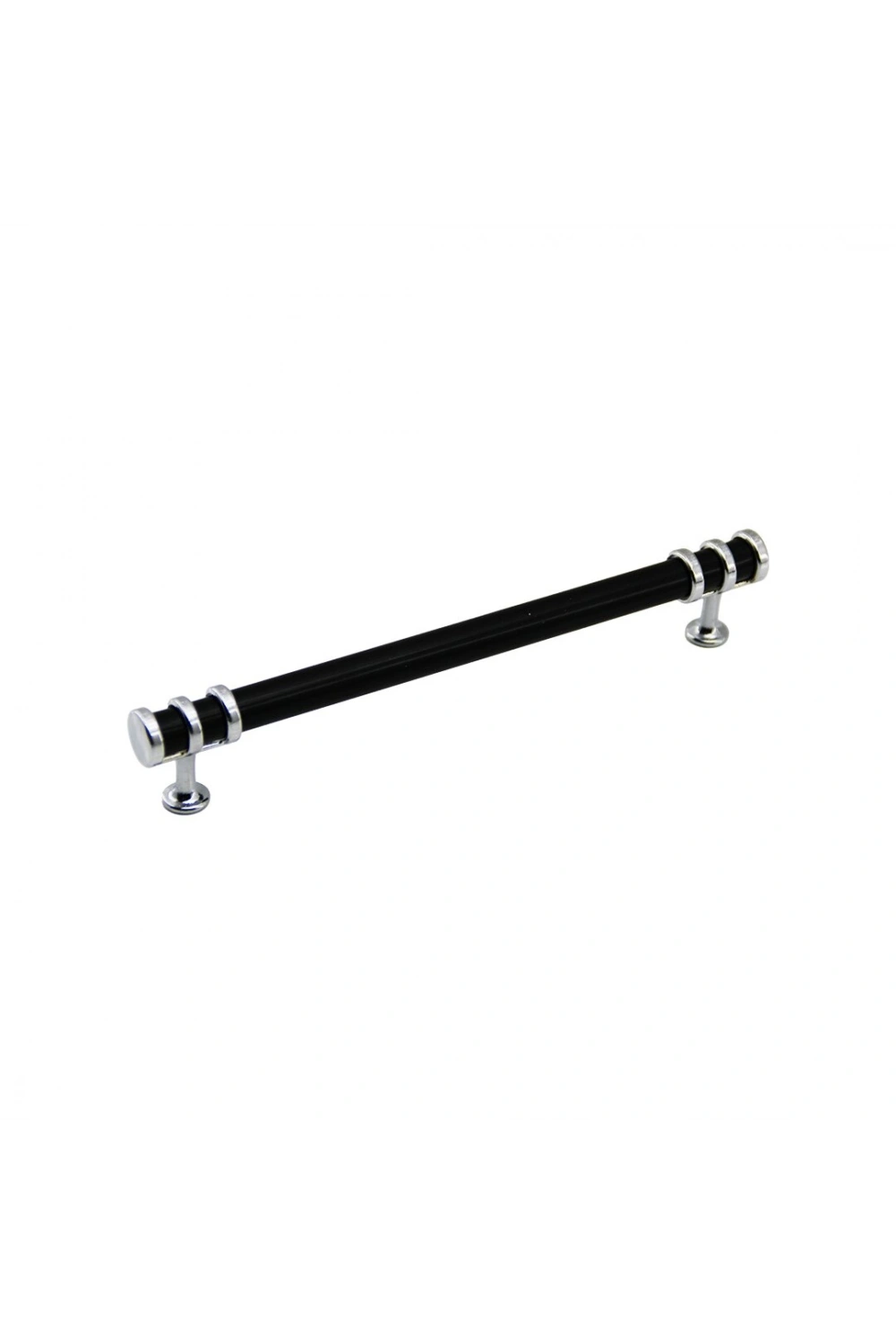 Egonex İbico-956 ( 16cm ) ( Yüzük Krom & Kulp Siyah ) Boru Çekmece Kulp*10x5