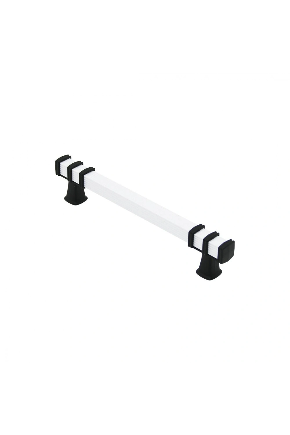 Egonex İbico-963 ( 12.8cm ) ( Yüzük Siyah & Kulp Beyaz ) ( Kare ) Çekmece Kulp*10x5