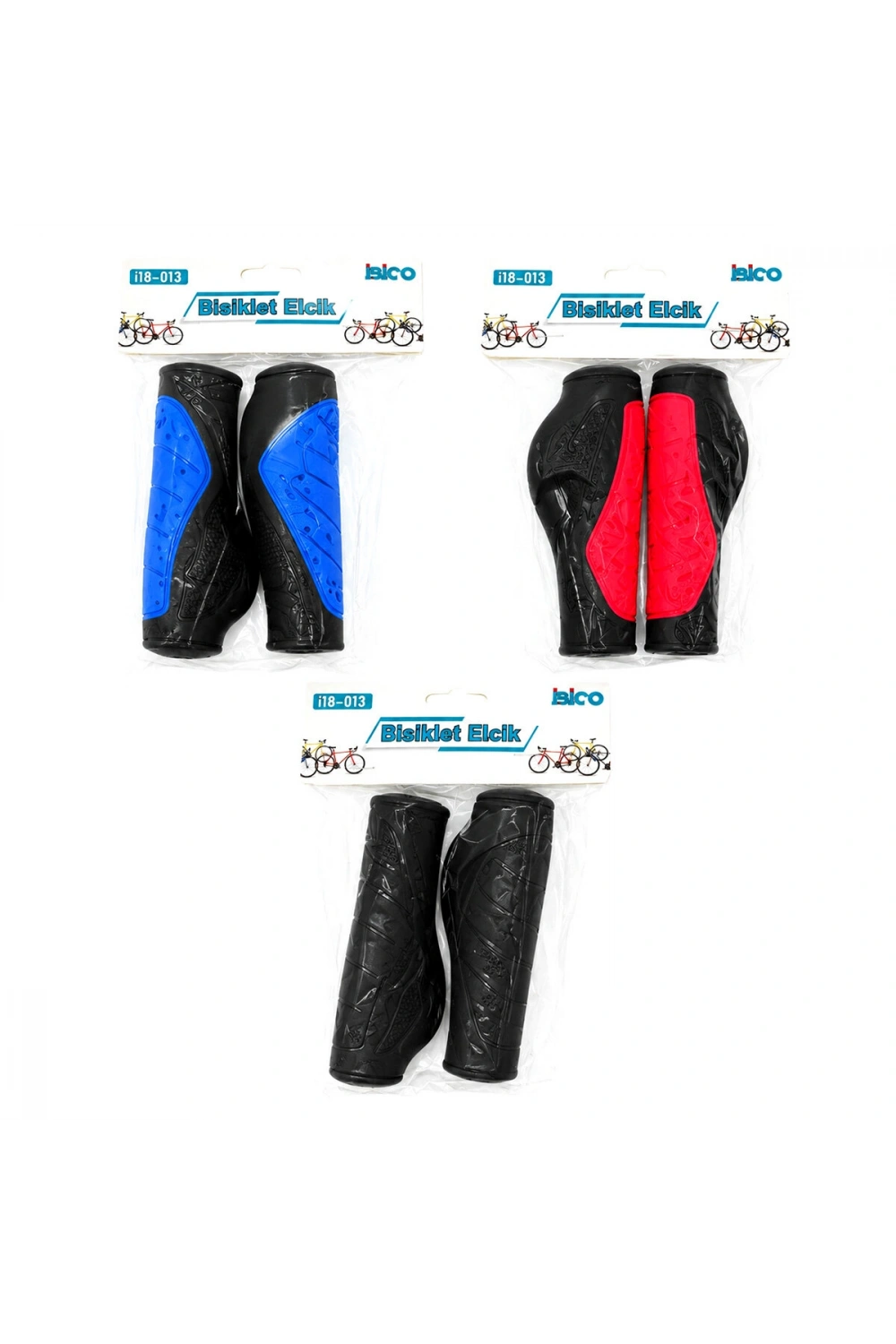 Egonex İbico İ18-013 ( 2pcs Set ) ( Renkli & Silikon ) Bisiklet Elcik*100