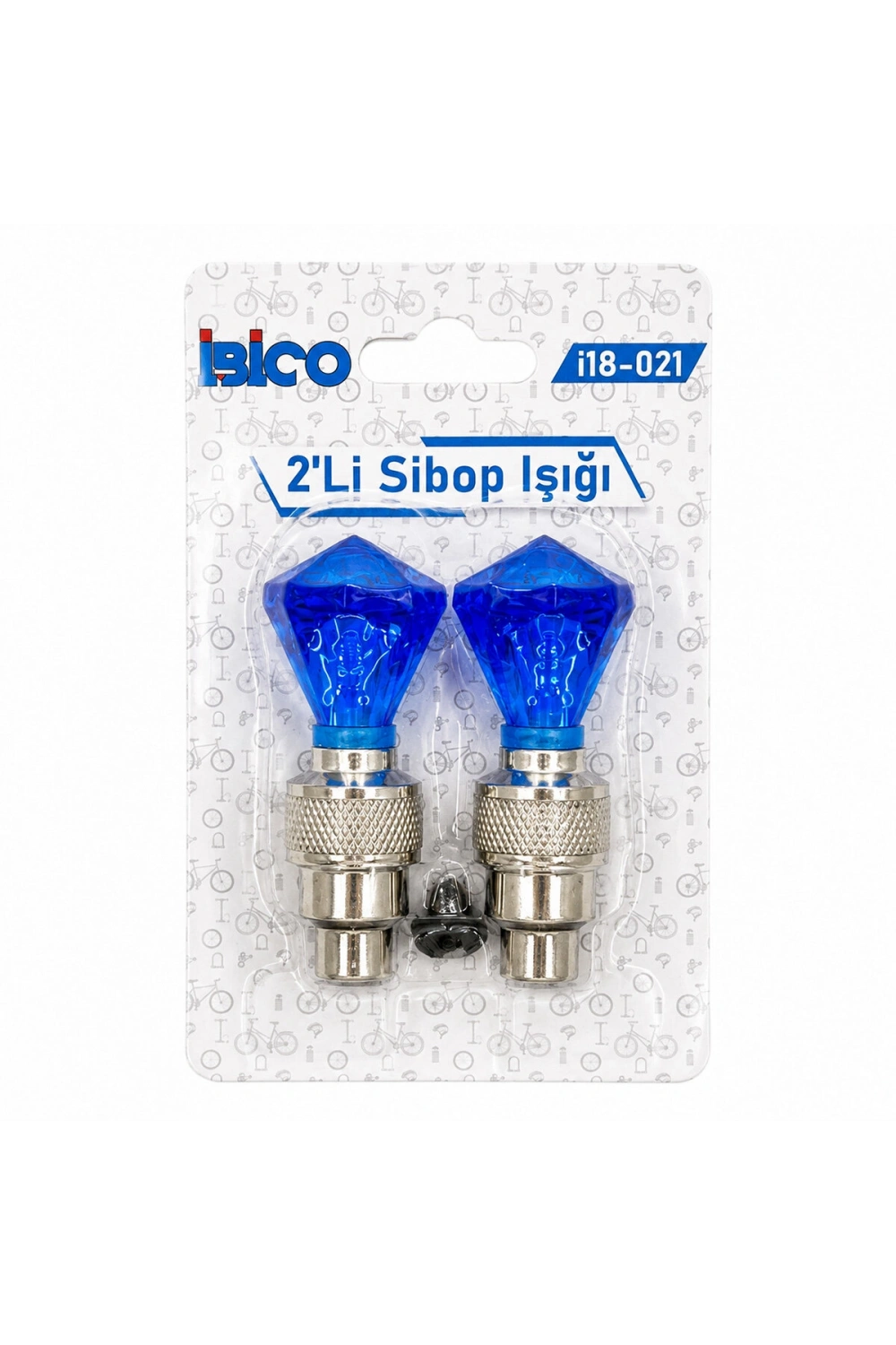 Egonex İbico İ18-021 ( 2pcs ) ( Elmas Kesim Prizma Model & Şeffaf ) Sibop Işık ( Pilli ) (bisiklet & Motor & Araç)(hareket Sensörlü)*50x10