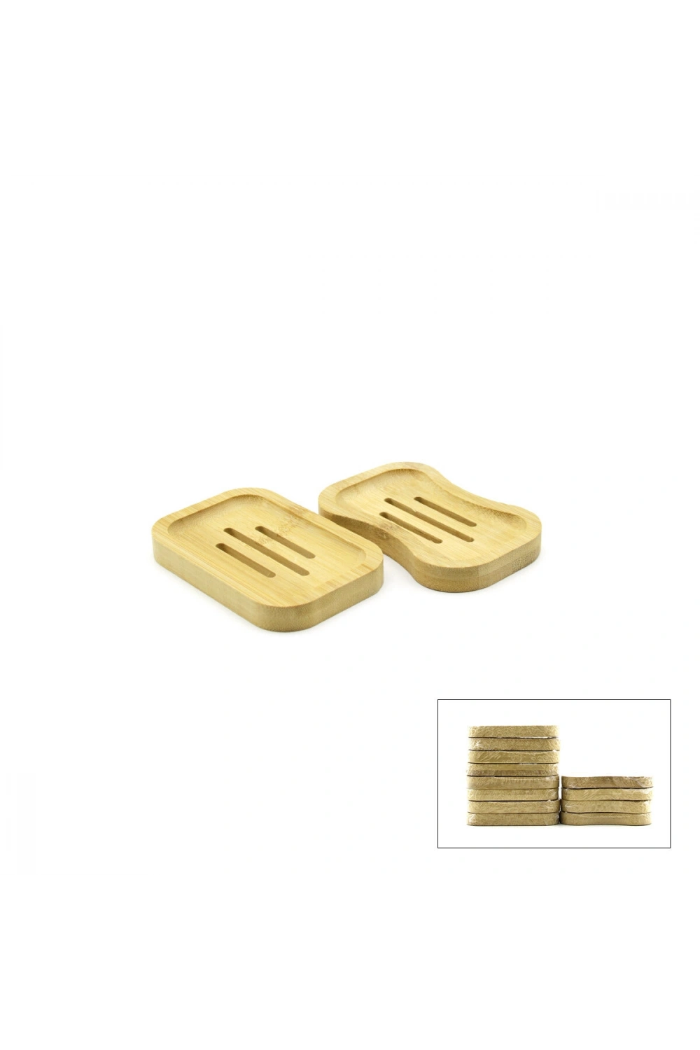 Egonex İbico İ21-102 Katı Sabunluk ( Bambu & Ahşap ) 11.5cm*12x20