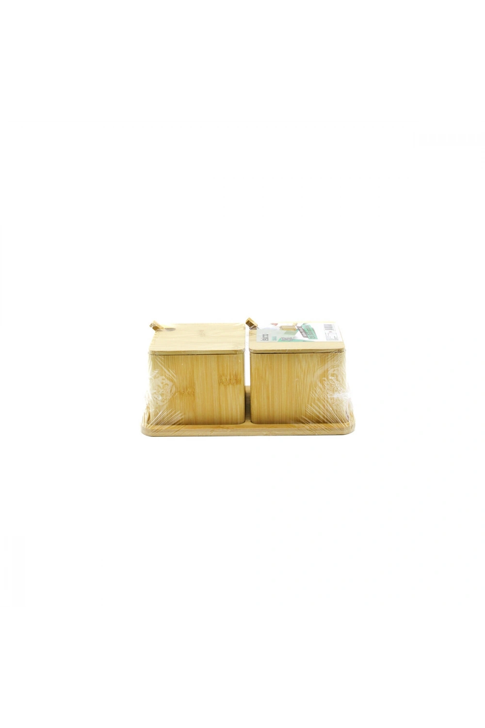 Egonex İbico İ22-322 ( 2pcs ) Baharatlık & Tuzluk ( Ahşap Bambu )*48