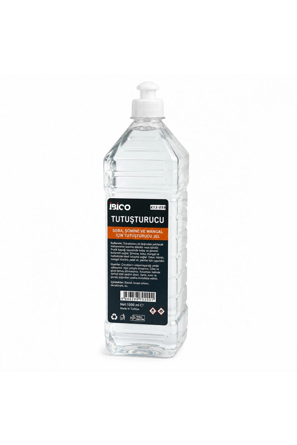 Egonex İbico K13-058 ( 1 Lt ) Çok Amaçlı Jel Yakıt*24=k