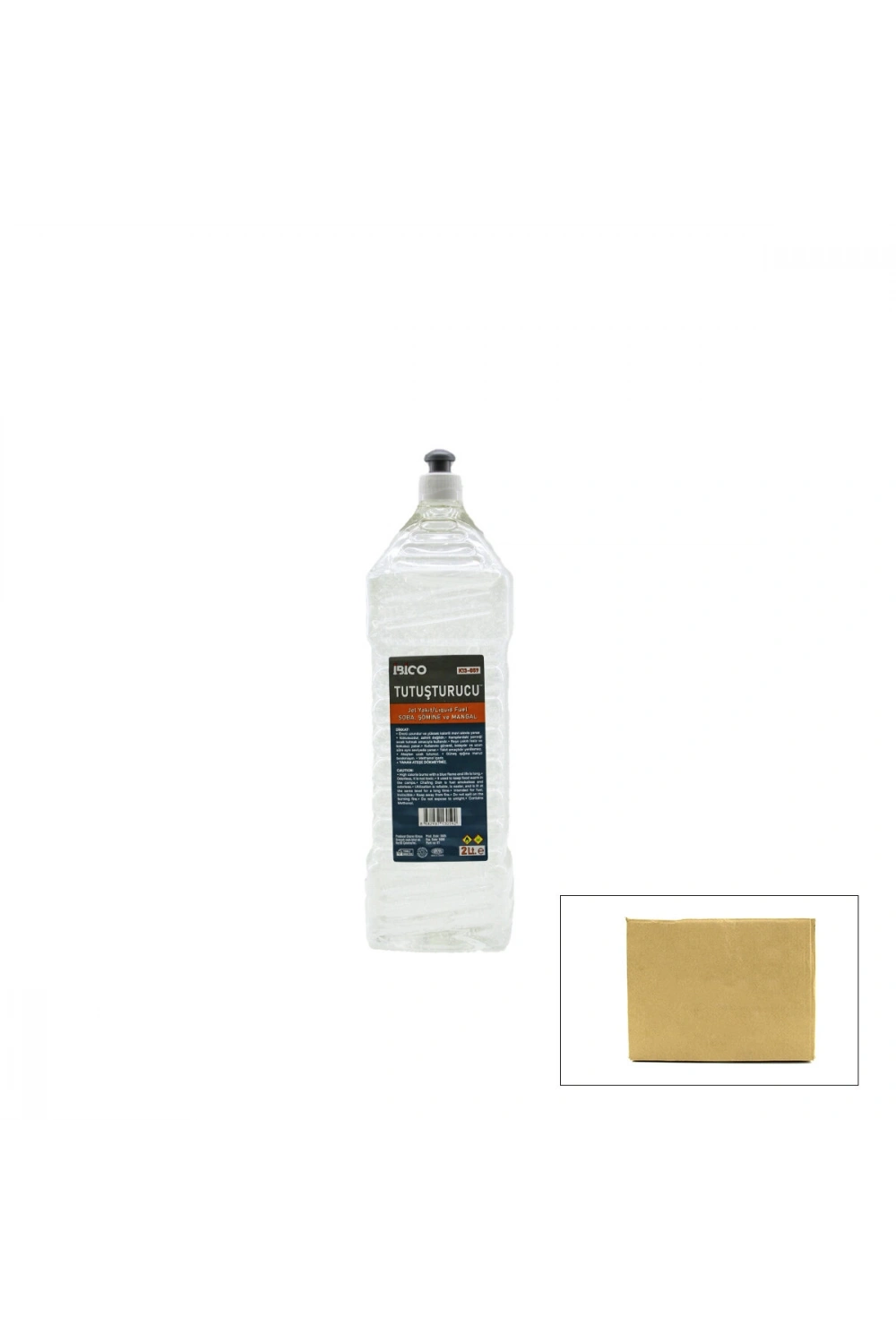 Egonex İbico K13-059 ( 2lt ) Çok Amaçlı Jel Yakıt ( Tutuşturucu ) ( Soba & Şömine & Mangal )*12=k