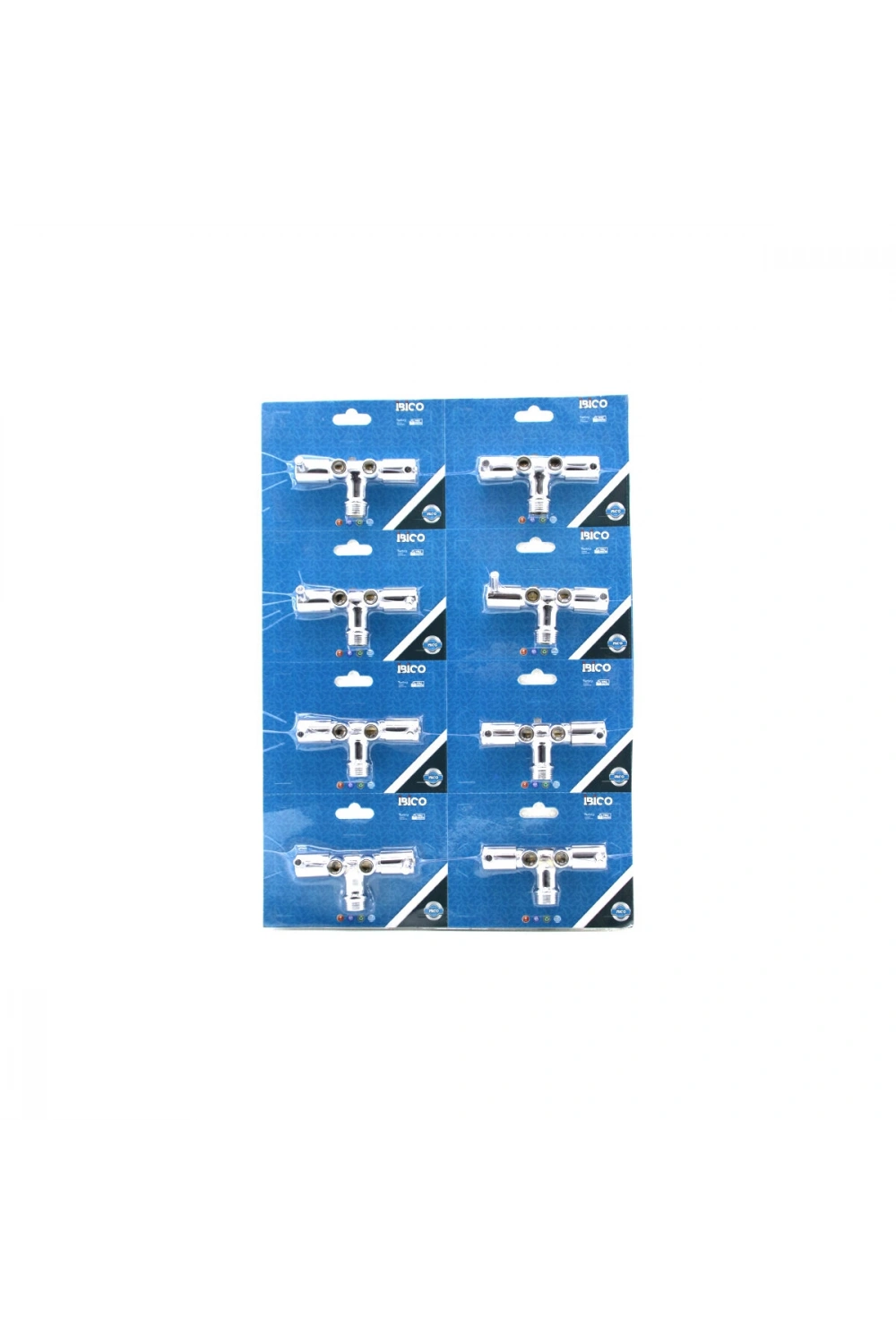 Egonex İBİCO K13-087 ( ÇİFTLİ = 2 BAŞLI ) TAHARAT MUSLUK ( AÇ-KAPA ) ( VAKUMLU AMBALAJ )*8X15