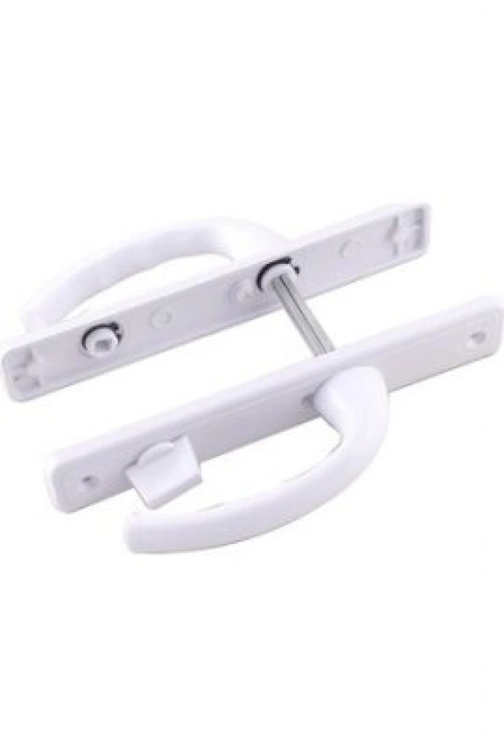 Egonex İbico Poşetli ( Banyo-wc & Kilitli ) ( Beyaz ) Pvc Kapı Kolu*50