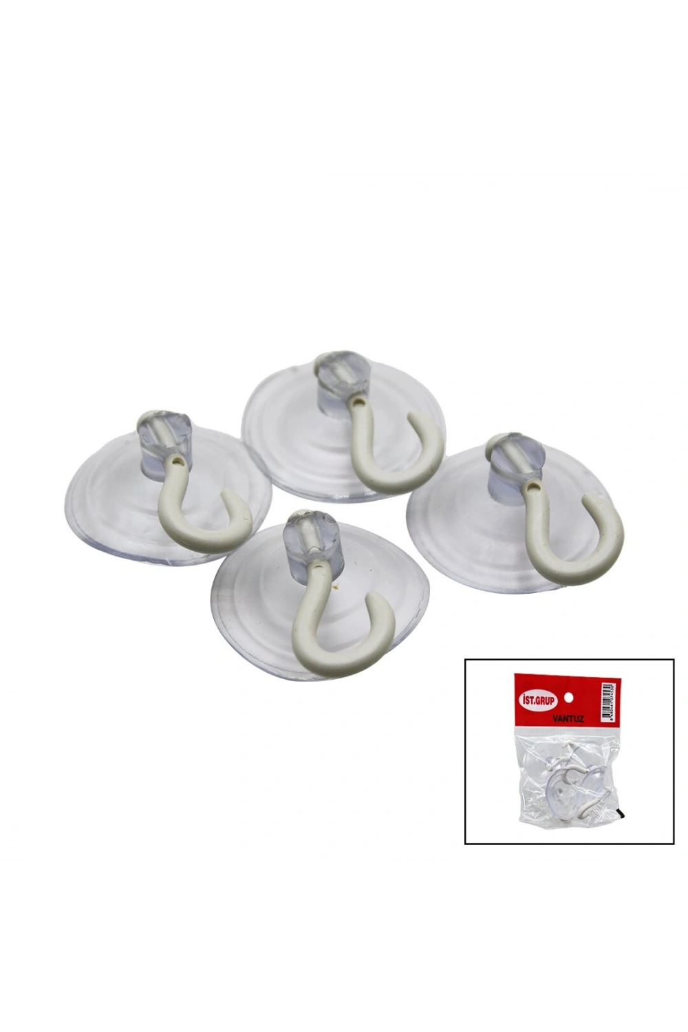 Egonex İstanbul Grup ( Büyük ) ( 4pcs ) Şeffaf Vantuz*25x36