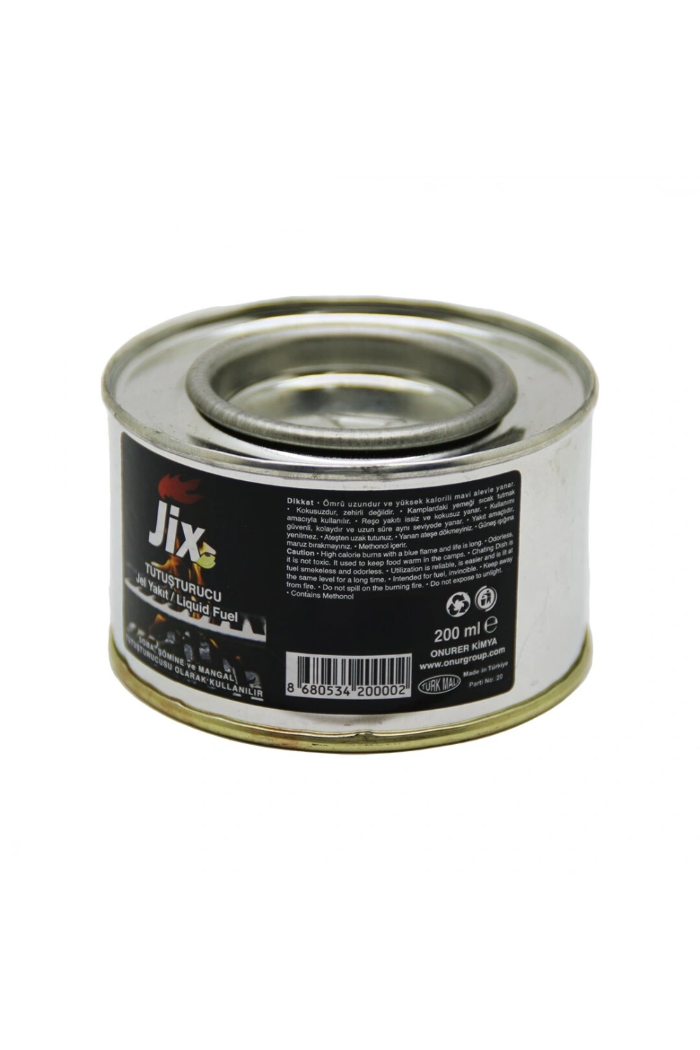 Egonex Jix Tutuşturucu ( 200ml ) ( Teneke ) Çok Amaçlı Jel Yakıt*72