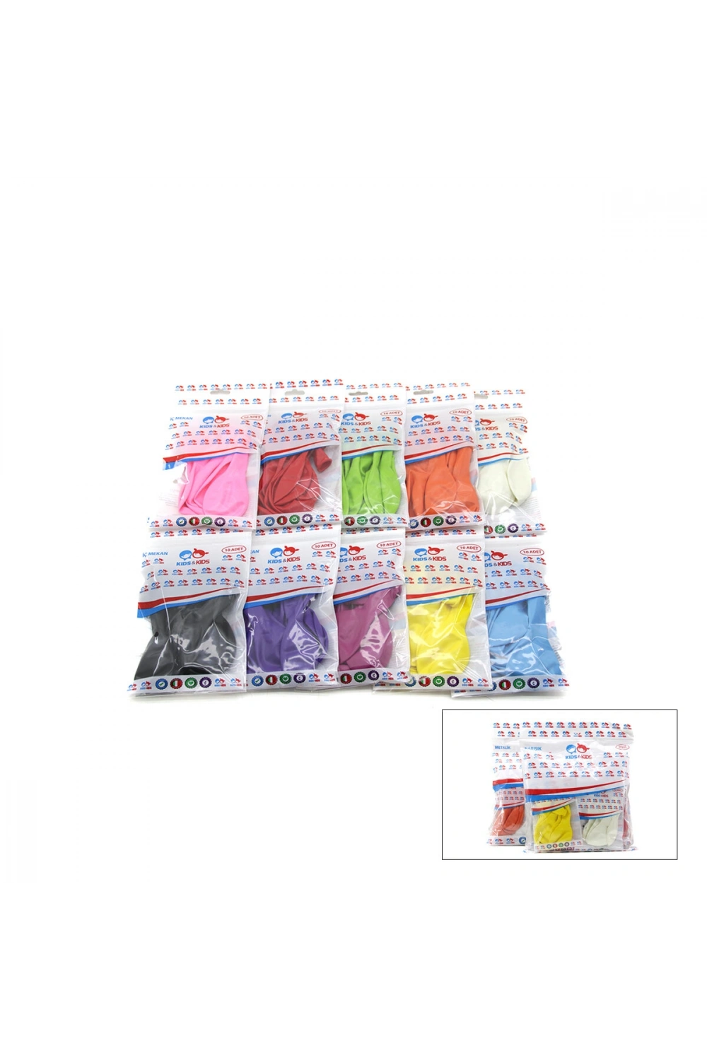 Egonex KIDS & KIDS G-90A ( İÇ MEKAN & KARIŞIK ) ( 10PCS ) BALON*10X100