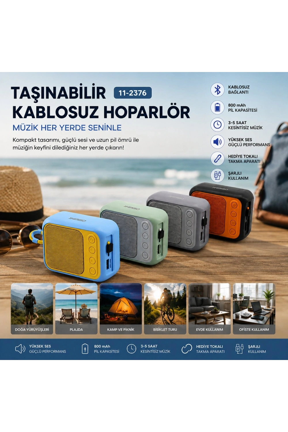 Egonex Kımısop Kms-312c Platoon Pl-4692 Bluetooth Wireless ( Mini ) Hoparlör Speaker Renkli ( Type-c Şarjlı ) ( 5w ) ( Mikrofon & Kart Girişi)*100