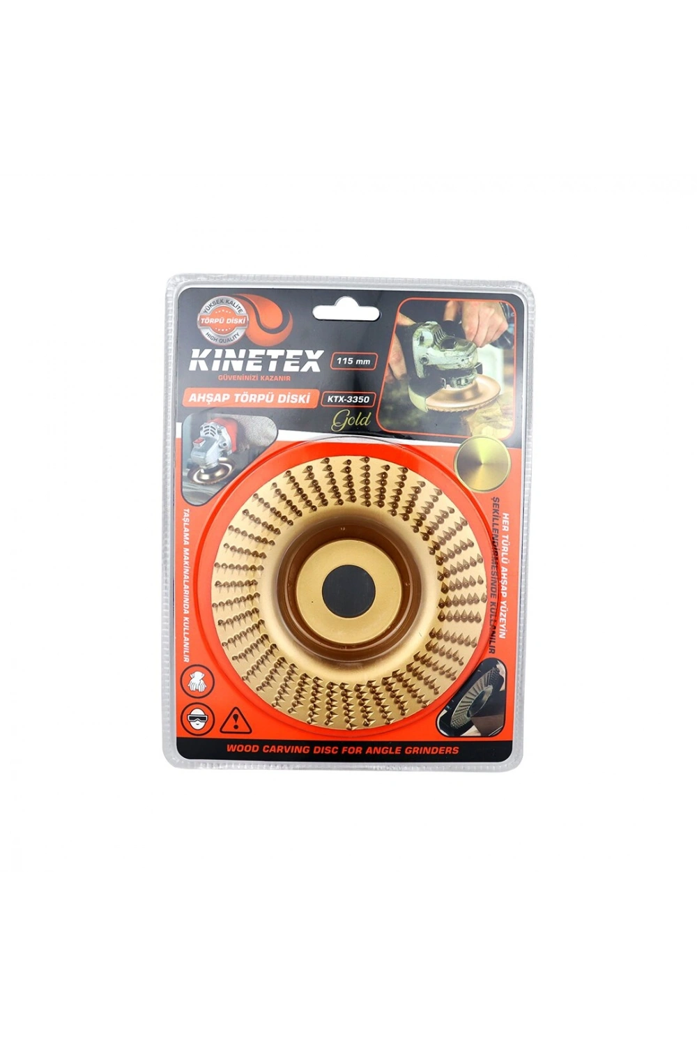 Egonex Kınetex Ktx-3350 ( 115mm ) Ahşap Disk Eğe Törpü Gold*100