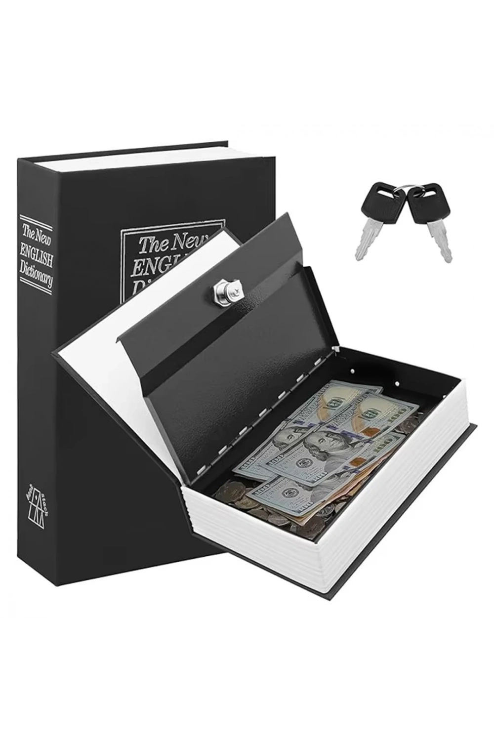Egonex Kitap Görünümlü Metal Kasa Kumbara Tipi
