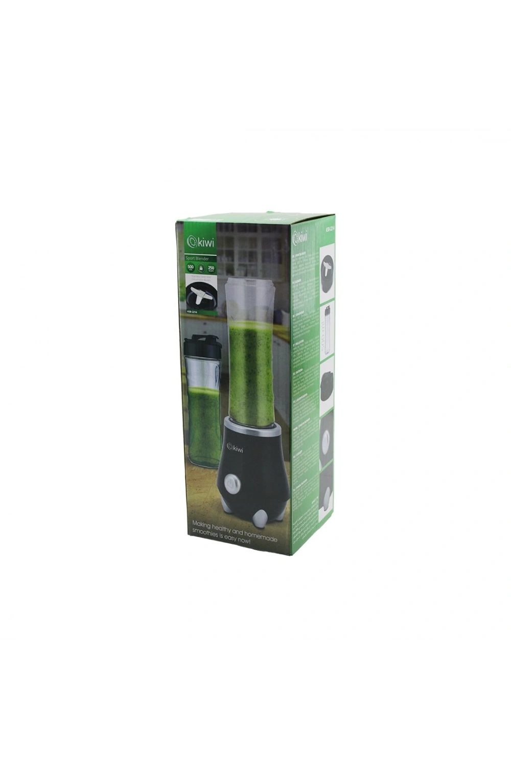 Egonex Kiwi Ksb-2214 Standlı Blender (250w) (500ml) (paslanmaz Çelik Bıçak) (2in1 Şişe=blender Hazne& (matara=taşıma Kulplu)*8