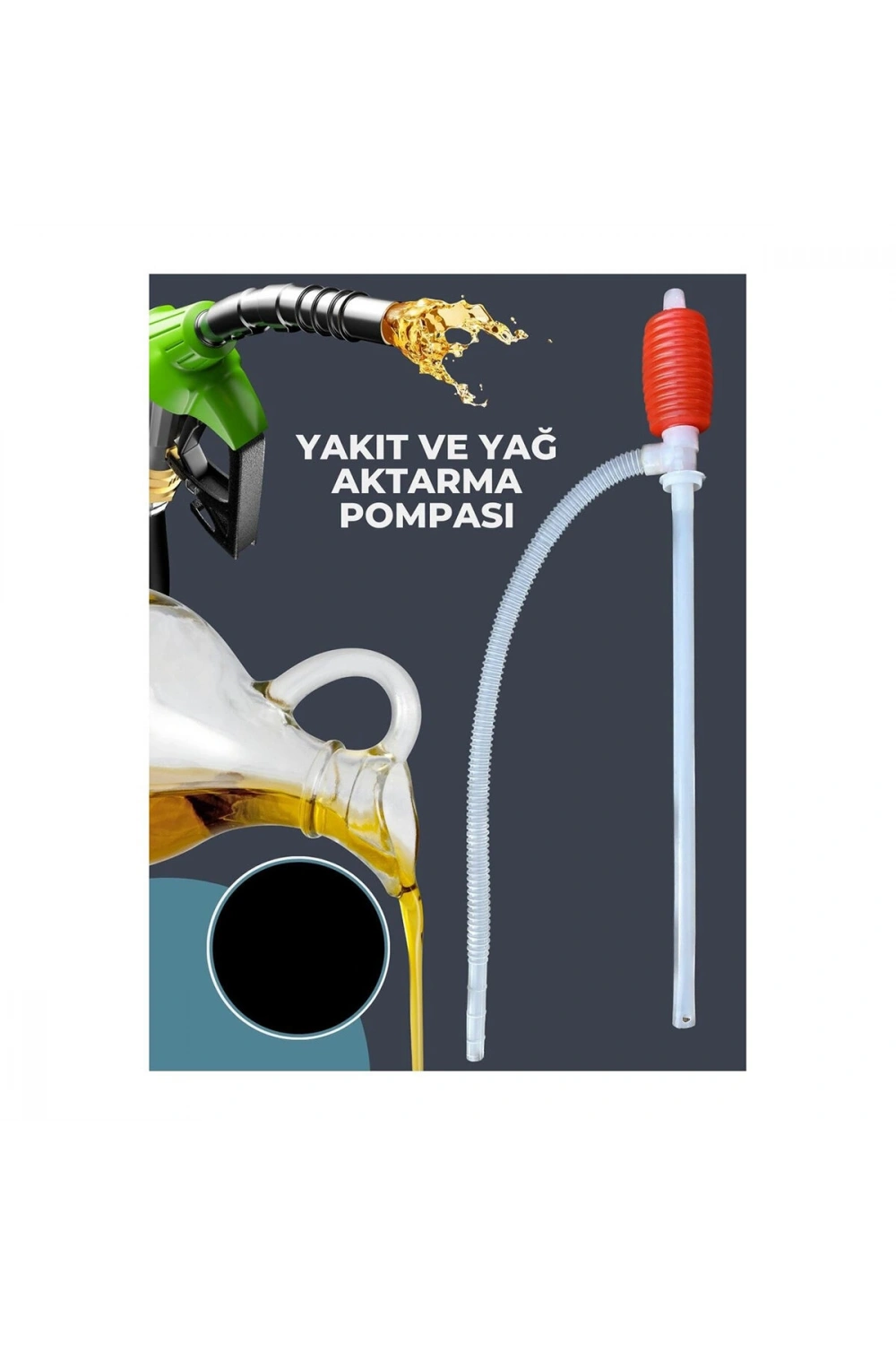 Egonex Krt-1123 ( Küçük Boy ) Plastik Mazot Pompası & Su Pompası*325
